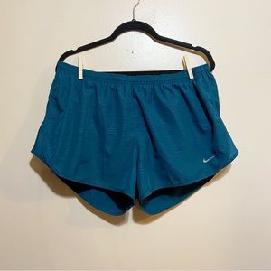 Nike• teal blue running shorts women’s size XL